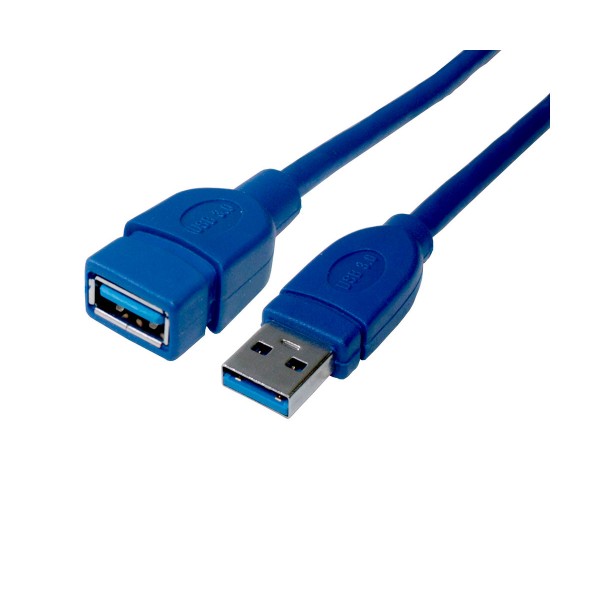 Dcu cable azul otg conexión usb 3.0 macho a usb 3.0 hembra 1.5 metros