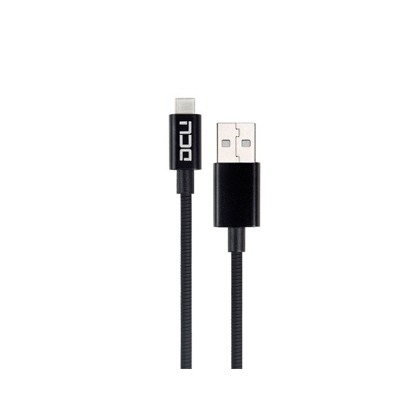 Dcu cable negro conexión usb a tipo c 3.1 carga y transferencia rápida 1m