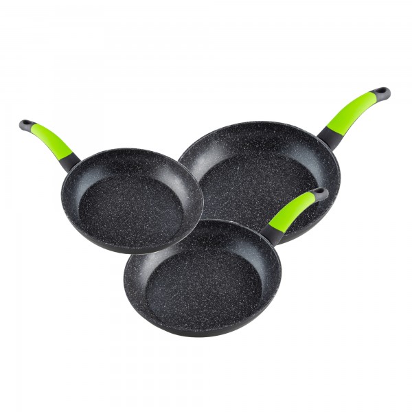Sarten al. eco. piedra set3 18-20-24