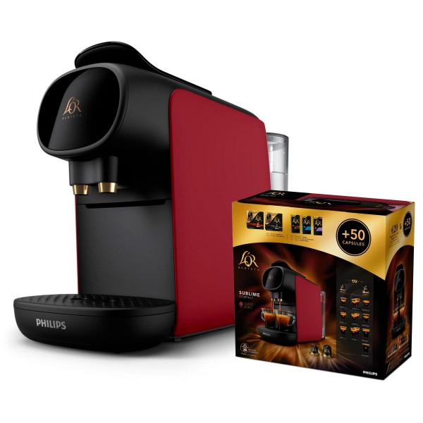 Philips l'or barista red / cafetera + 50 cápsulas