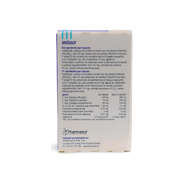 Sedasor Accion Continua 30 Caps Soria Natural
