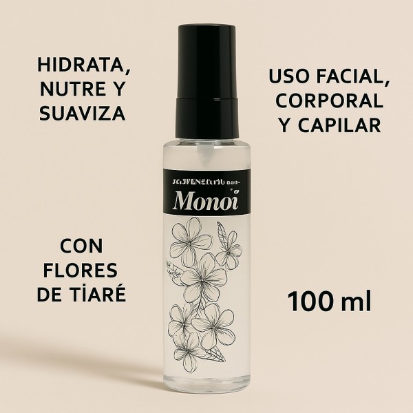 Aceite Seco de Monoï 100 ml | Hidratación Natural para Piel y Cabello