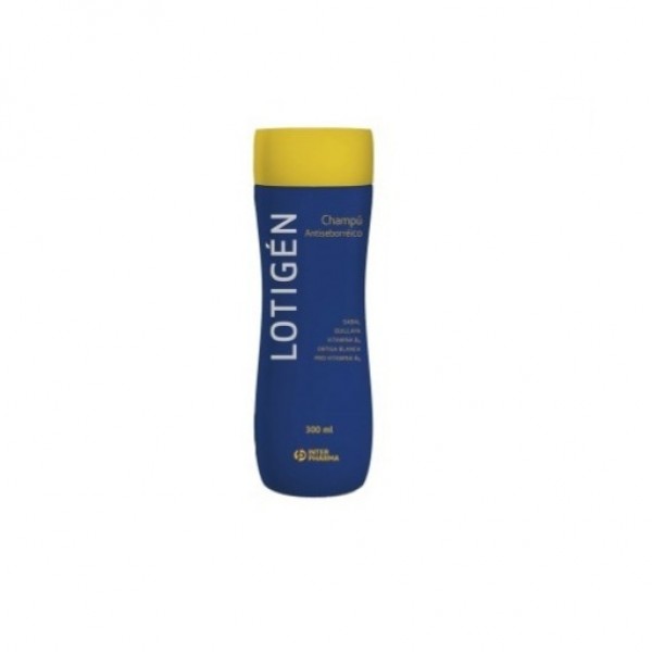 Lotigen Champú Antiseborreico 300ml – Control de Grasa y Caspa para Cabello Fuerte y Saludable