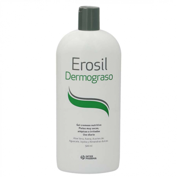 Erosil Dermograso 500 ml – Gel Nutritivo para Pieles Secas, Atópicas e Irritadas
